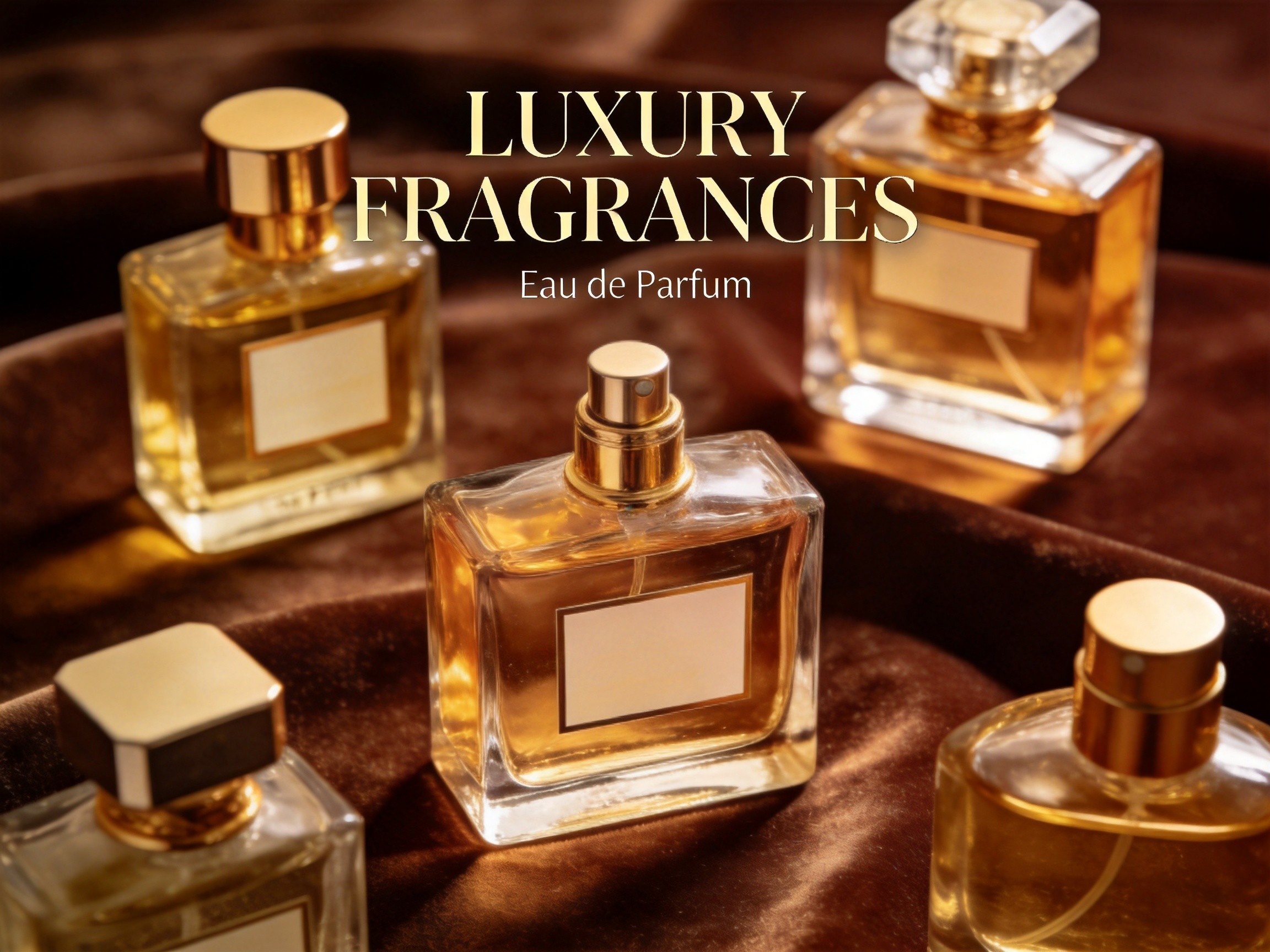Luxury perfume bottles collection